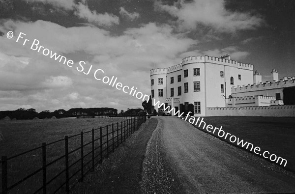 GLIN CASTLE  NORTH FRONT  EVENING LIGHT